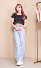 モデル:160cm(着用サイズ:FREE 着用カラー:BLK)