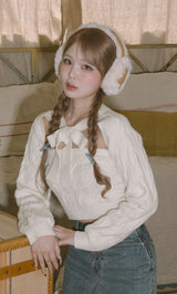 モデル:163cm(着用サイズ:FREE 着用カラー:WHT)