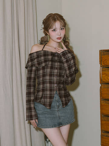 モデル:163cm(着用サイズ:FREE 着用カラー:BRN)