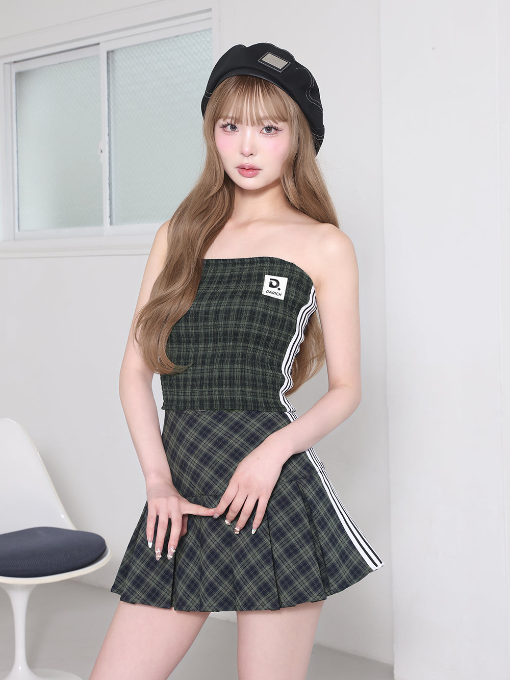 モデル:163cm(着用サイズ:FREE 着用カラー:GRN)