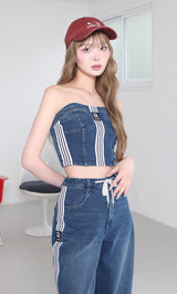 モデル:163cm(着用サイズ:FREE 着用カラー:BLU)