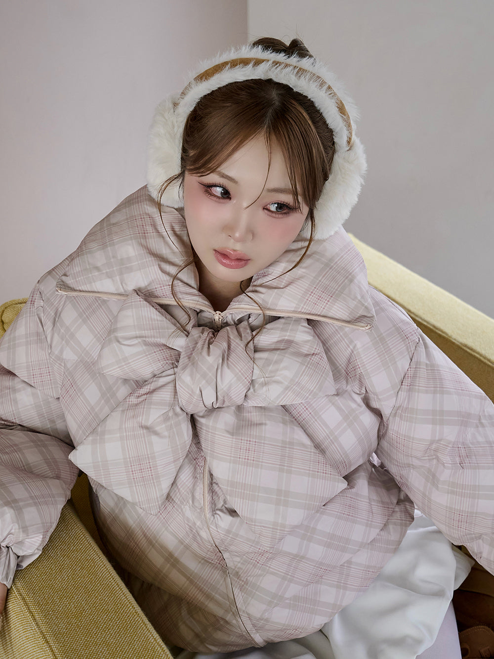 モデル:163cm(着用サイズ:FREE 着用カラー:PNK)