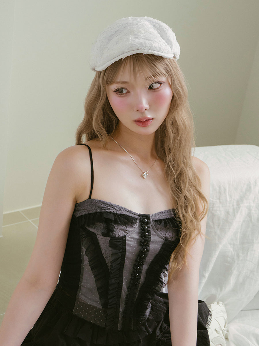 モデル:163cm(着用サイズ:FREE 着用カラー:BLK)