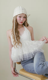 モデル:163cm(着用サイズ:FREE 着用カラー:WHT)