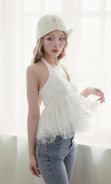 モデル:163cm(着用サイズ:FREE 着用カラー:WHT)