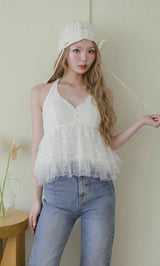 モデル:163cm(着用サイズ:FREE 着用カラー:WHT)