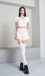 モデル:155cm(着用サイズ:FREE 着用カラー:WHT)