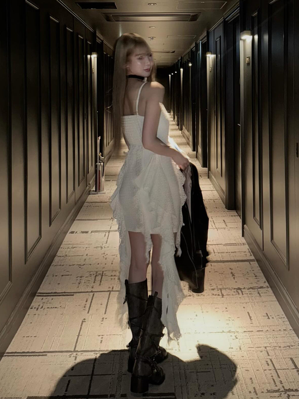 モデル:163cm(着用サイズ:FREE 着用カラー:WHT)