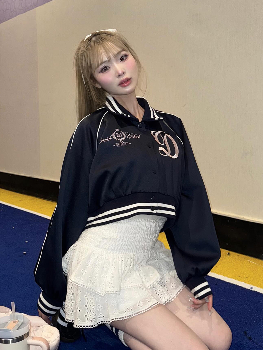 モデル:163cm(着用サイズ:FREE 着用カラー:NVY)