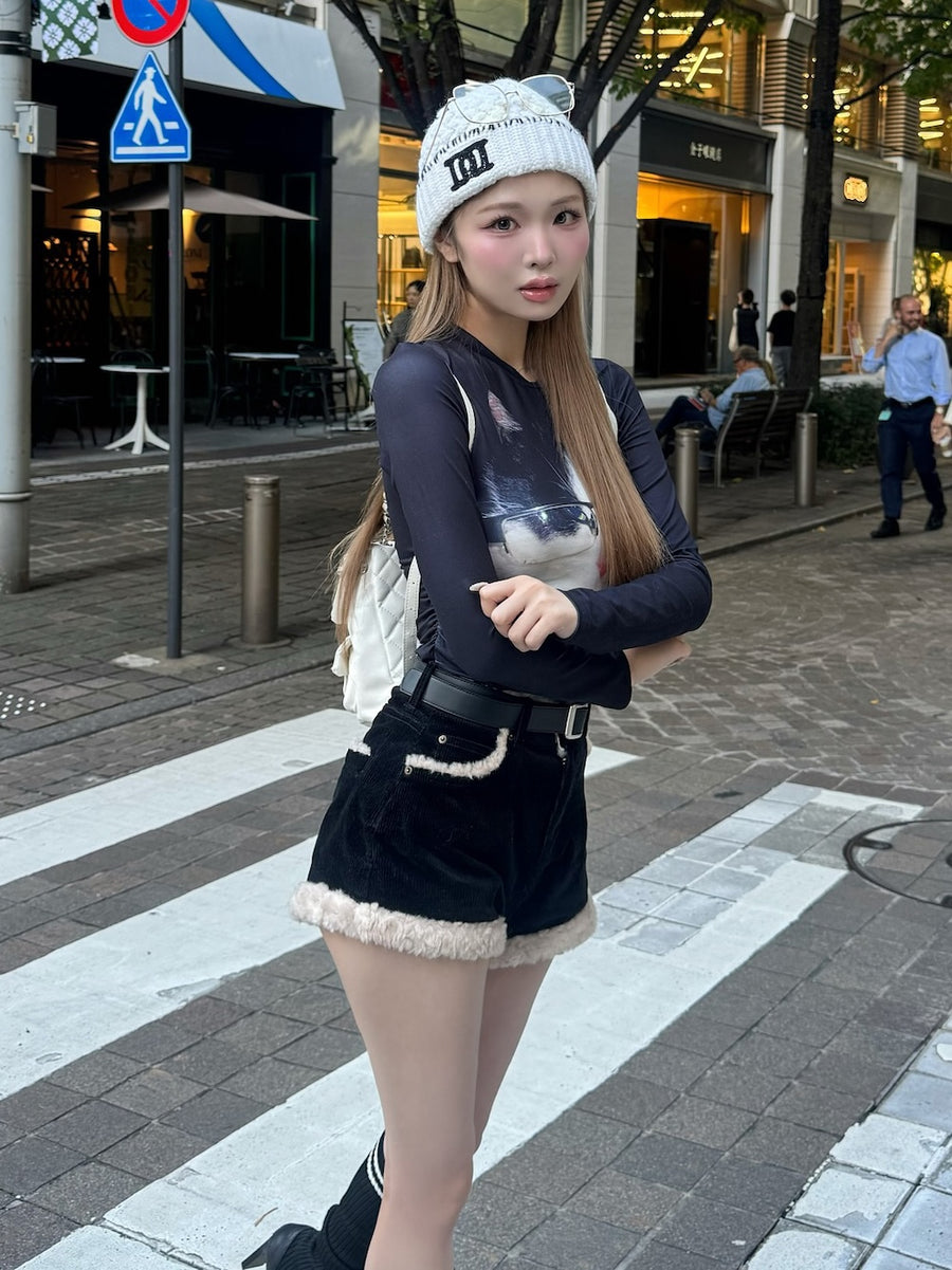 モデル:163cm(着用サイズ:S 着用カラー:BLK)