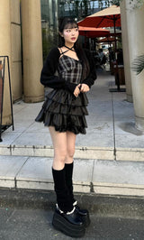 イレヘムチェックキャミワンピース