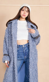 モデル:163cm(着用サイズ:FREE 着用カラー:BLU)