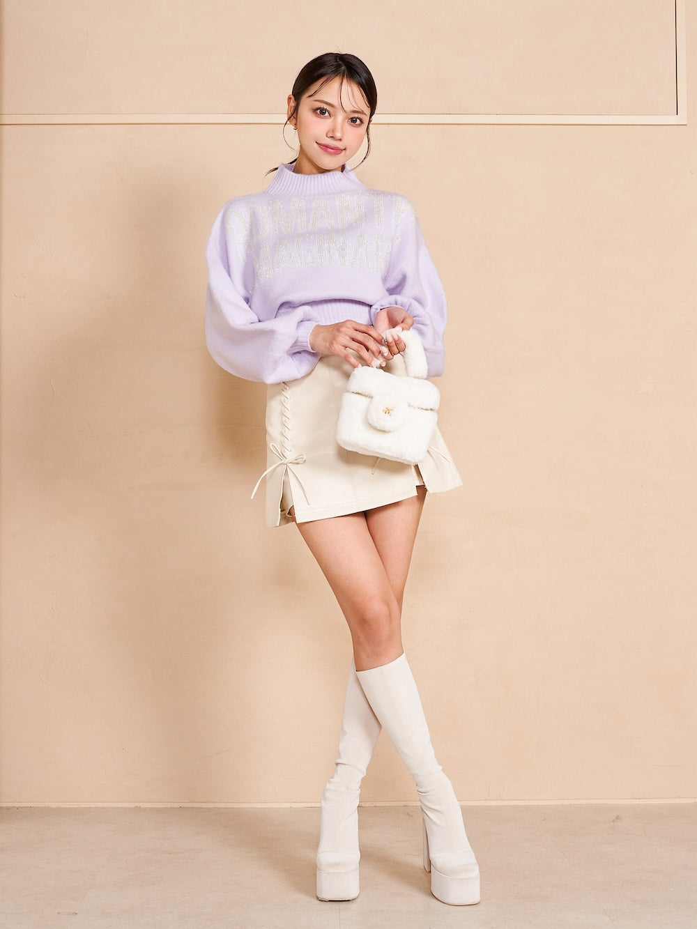 モデル:163cm(着用サイズ:FREE 着用カラー:LLC)