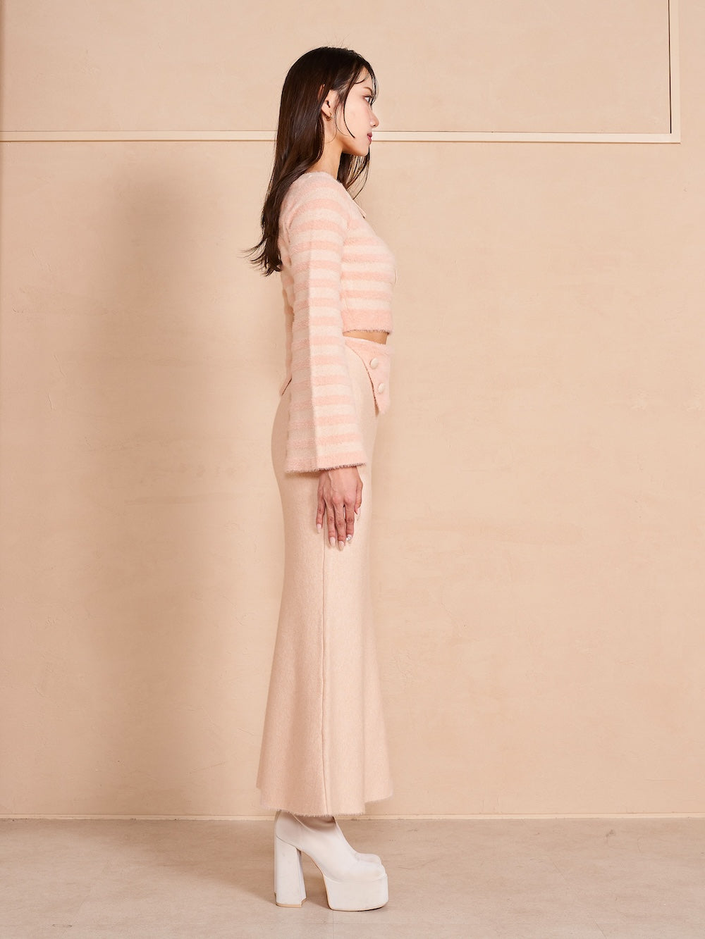 モデル:163cm(着用サイズ:FREE 着用カラー:PNK)