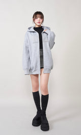 モデル:163cm(着用サイズ:FREE 着用カラー:GRY)