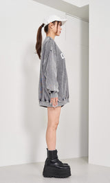 モデル:163cm(着用サイズ:FREE 着用カラー:C-GRY)
