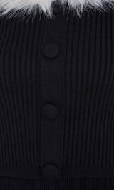 モデル:163cm(着用サイズ:FREE 着用カラー:BLK)