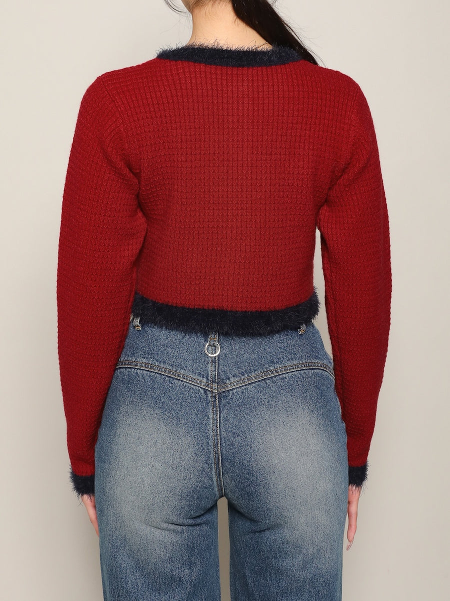 モデル:163cm(着用サイズ:FREE 着用カラー:RED)