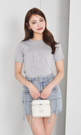モデル:163cm(着用サイズ:FREE 着用カラー:GRY)