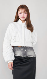 モデル:163cm(着用サイズ:FREE 着用カラー:WHT)