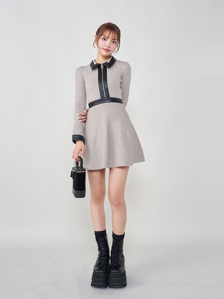 モデル:163cm(着用サイズ:FREE 着用カラー:GRY)