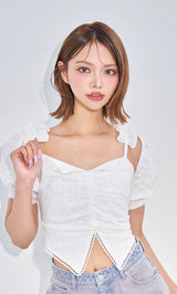 モデル:163cm(着用サイズ:FREE 着用カラー:WHT)