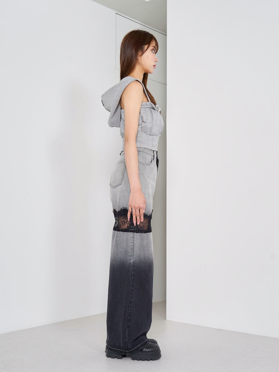 モデル:163cm(着用サイズ:FREE 着用カラー:GRY)