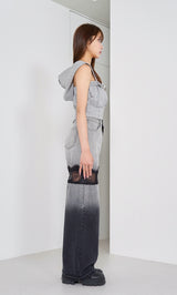 モデル:163cm(着用サイズ:FREE 着用カラー:GRY)