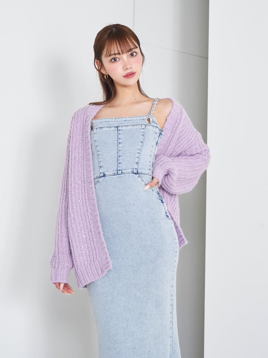 モデル:163cm(着用サイズ:FREE 着用カラー:PUR)