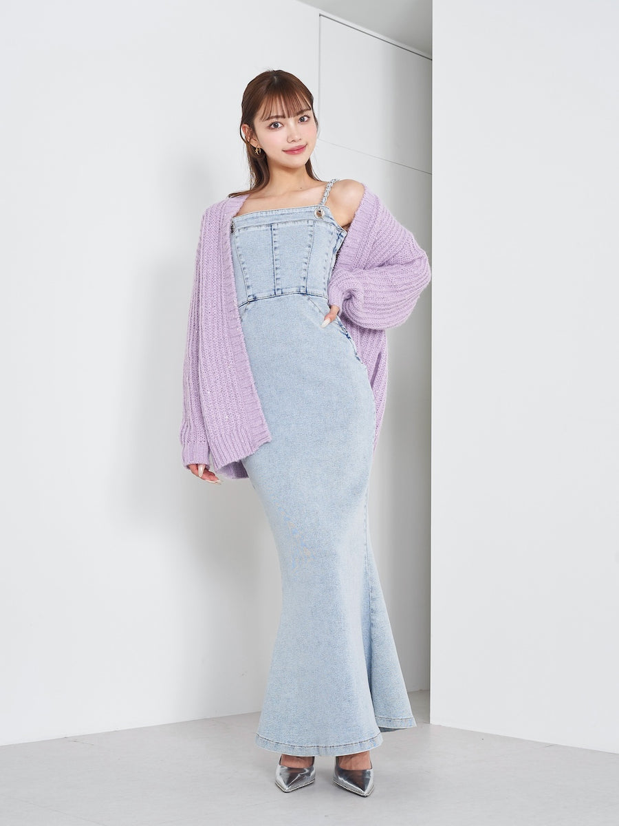 モデル:163cm(着用サイズ:FREE 着用カラー:PUR)