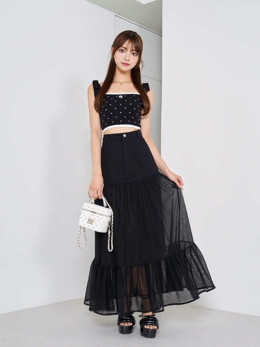モデル:163cm(着用サイズ:FREE 着用カラー:BLK)