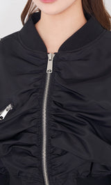 モデル:163cm(着用サイズ:FREE 着用カラー:BLK)