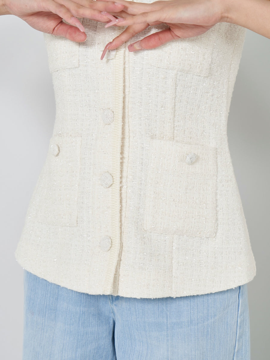 モデル:163cm(着用サイズ:FREE 着用カラー:WHT)