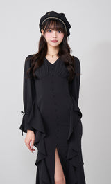モデル:163cm(着用サイズ:FREE 着用カラー:BLK)