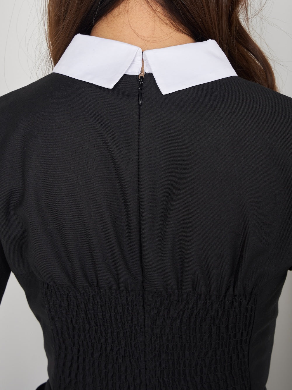 モデル:163cm(着用サイズ:FREE 着用カラー:BLK)
