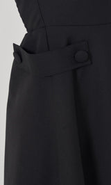 モデル:163cm(着用サイズ:FREE 着用カラー:BLK)