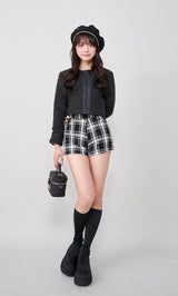 モデル:163cm(着用サイズ:FREE 着用カラー:BLK)