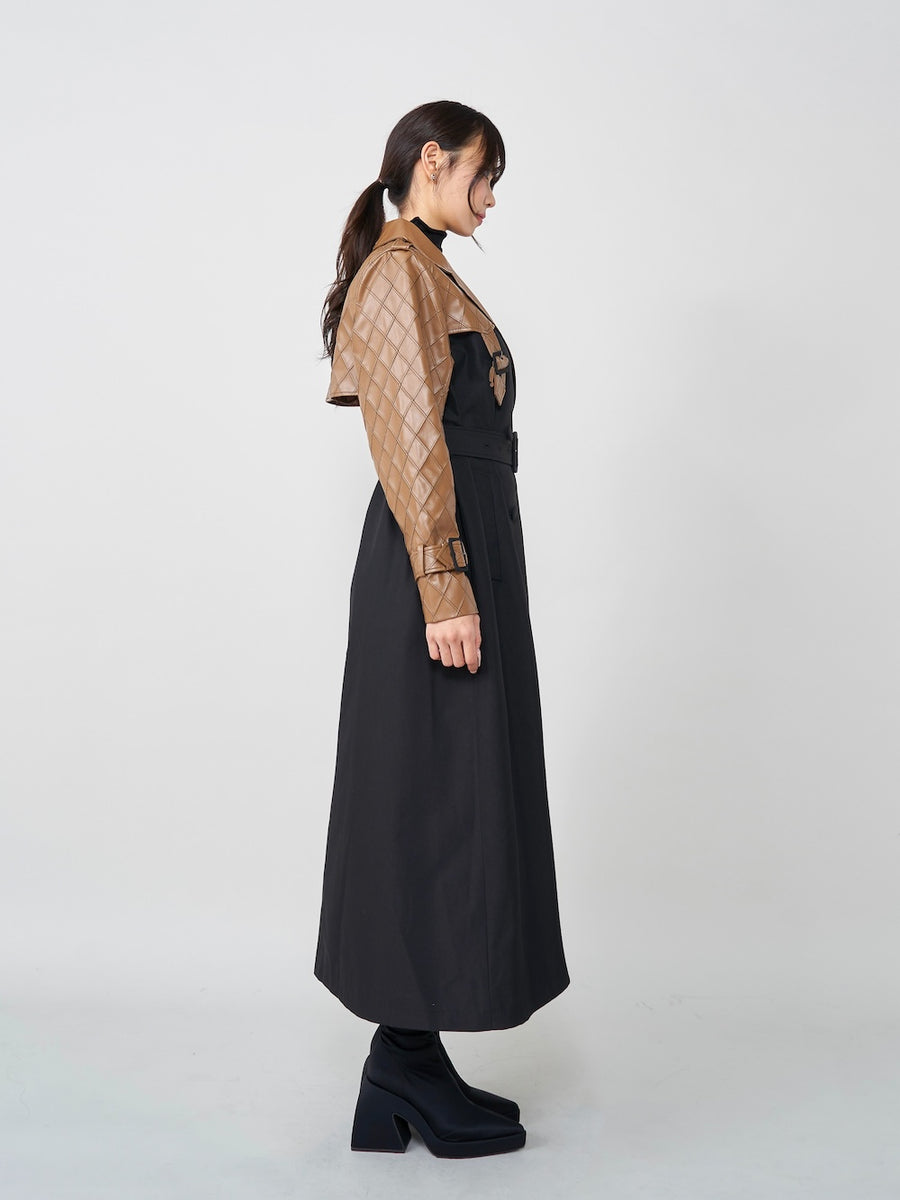 モデル:163cm(着用サイズ:FREE 着用カラー:BLK)