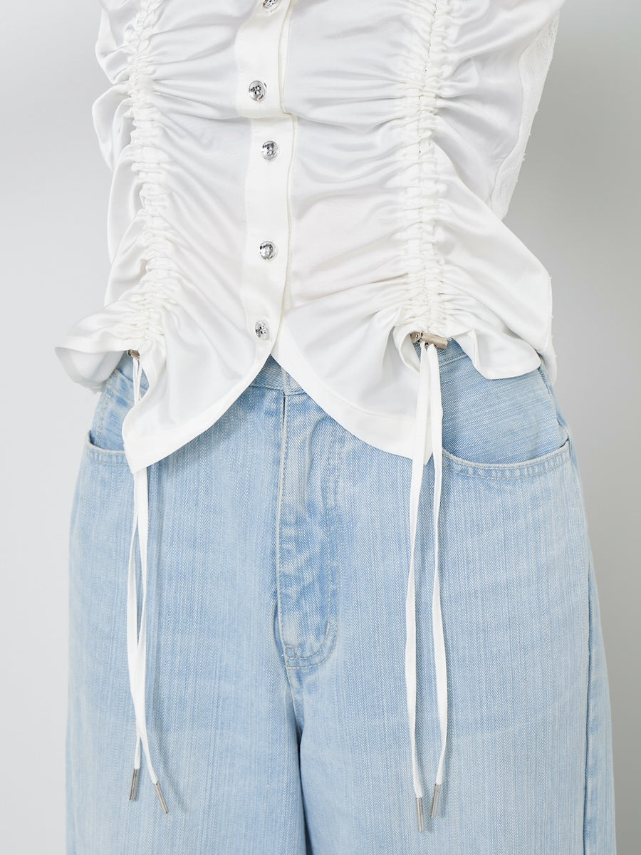 モデル:163cm(着用サイズ:FREE 着用カラー:WHT)