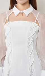 モデル:163cm(着用サイズ:FREE 着用カラー:WHT)