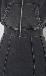 モデル:163cm(着用サイズ:FREE 着用カラー:BLK)