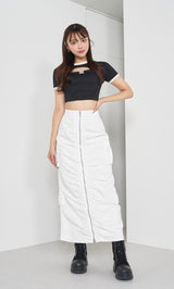 モデル:163cm(着用サイズ:FREE 着用カラー:WHT)