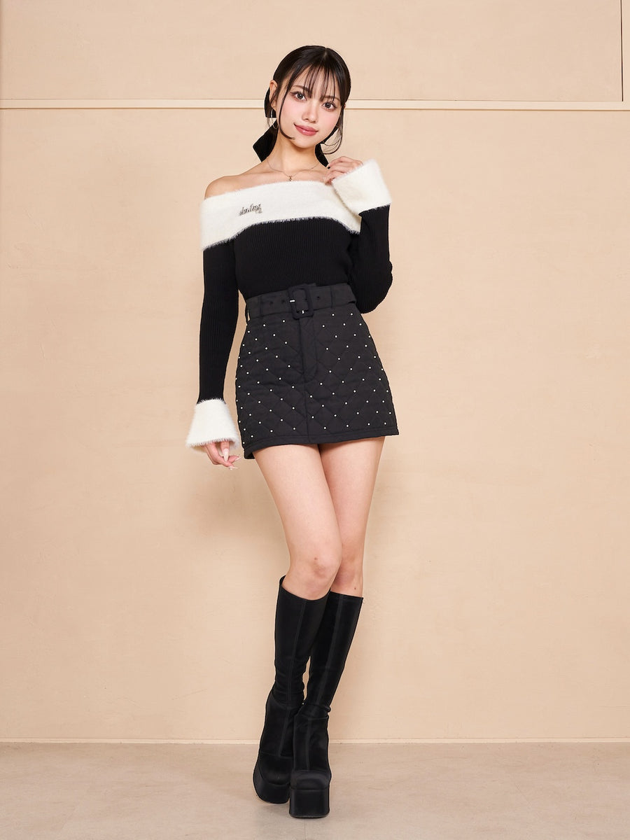 モデル:163cm(着用サイズ:FREE 着用カラー:BLK)
