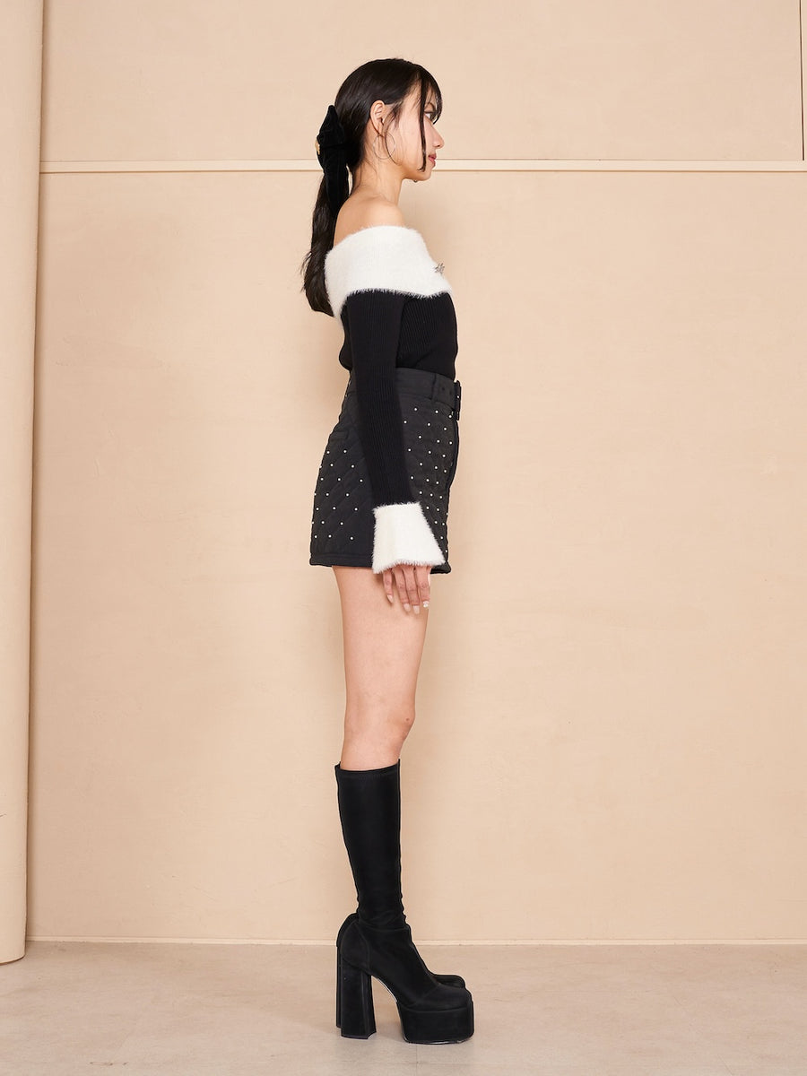 モデル:163cm(着用サイズ:FREE 着用カラー:BLK)