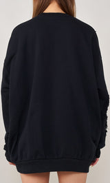 モデル:163cm(着用サイズ:FREE 着用カラー:BLK)