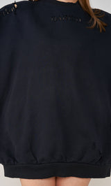 モデル:163cm(着用サイズ:FREE 着用カラー:BLK)