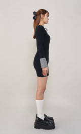 モデル:163cm(着用サイズ:FREE 着用カラー:BLK)