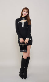 モデル:163cm(着用サイズ:FREE 着用カラー:BLK)