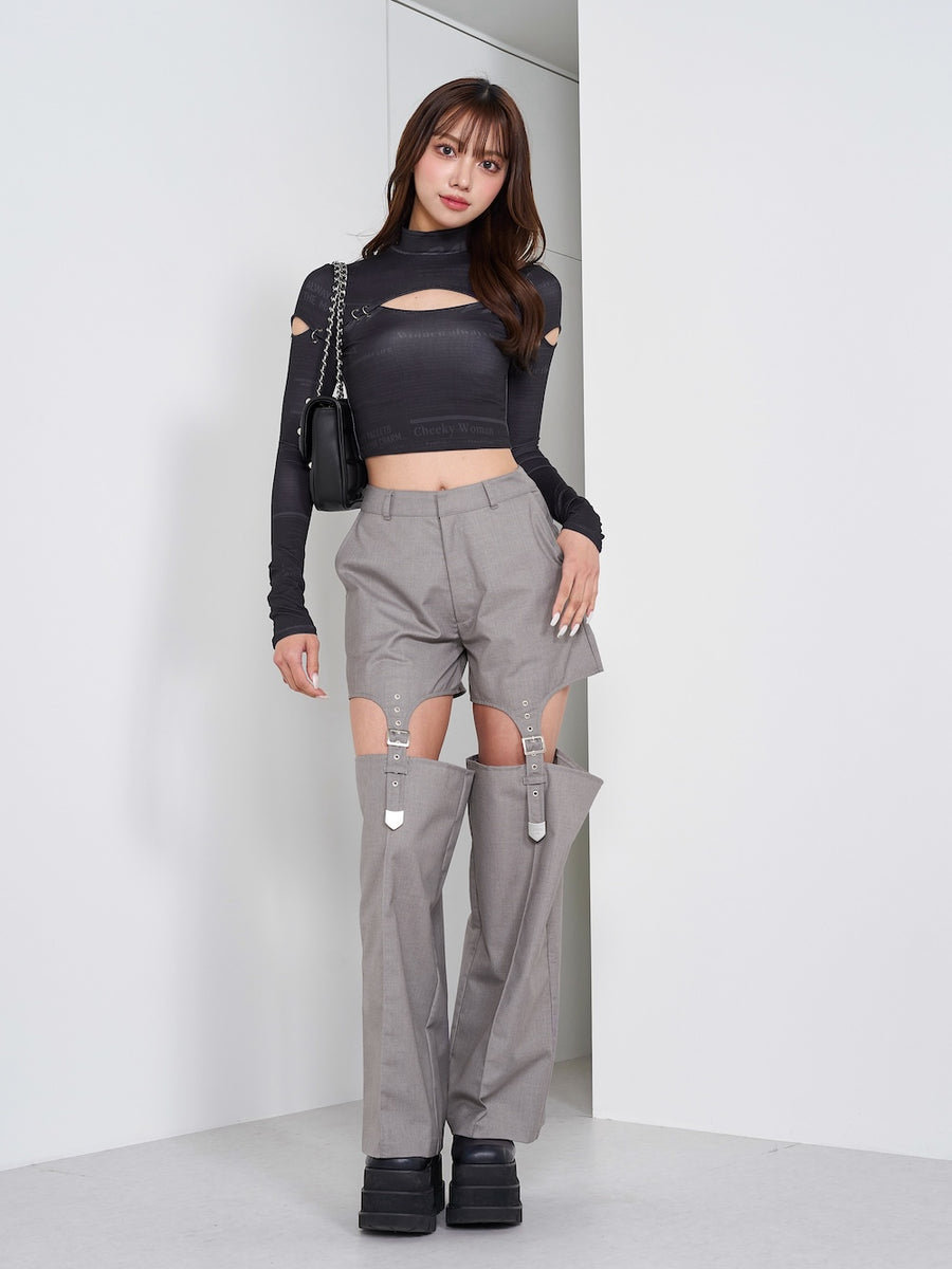 モデル:163cm(着用サイズ:S 着用カラー:GRY)