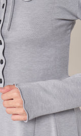 モデル:163cm(着用サイズ:FREE 着用カラー:GRY)